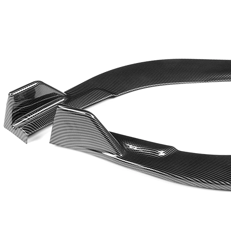 For 2016-2018 Lexus ES300H ES350 Carbon Look Front Bumper Body Splitter Spoiler Lip 3PCS - Image 3