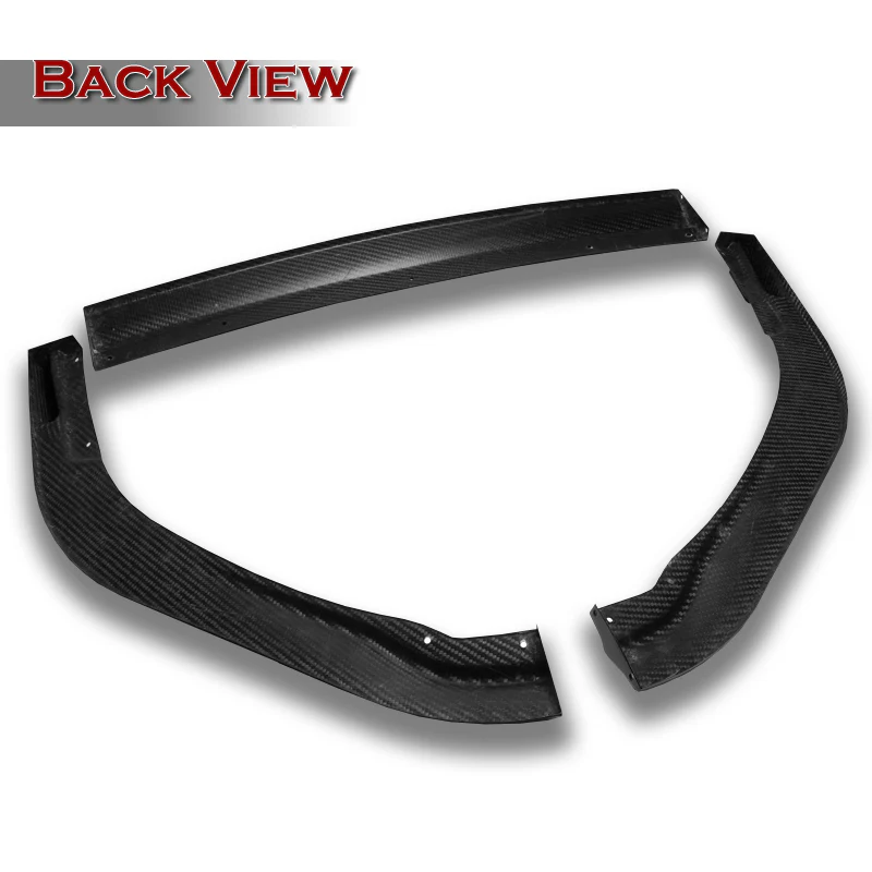 For 2016-2018 Lexus ES300H ES350 Carbon Fiber Front Bumper Body Splitter Spoiler Lip 3PCS - Image 4