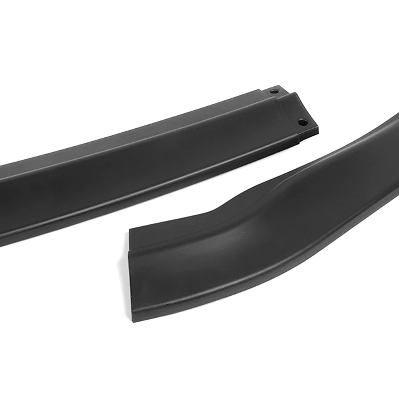 For 2016-2018 Lexus ES300H ES350 Matte Black Front Bumper Body Splitter Spoiler Lip 3PCS - Image 2