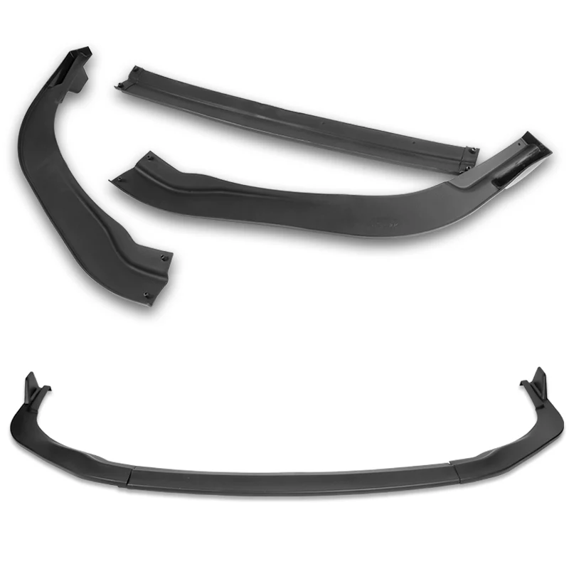 For 2016-2018 Lexus ES300H ES350 Matte Black Front Bumper Body Splitter Spoiler Lip 3PCS - Image 4