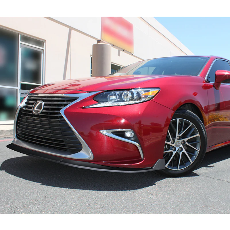 For 2016-2018 Lexus ES300H ES350 Matte Black Front Bumper Body Splitter Spoiler Lip 3PCS - Image 5