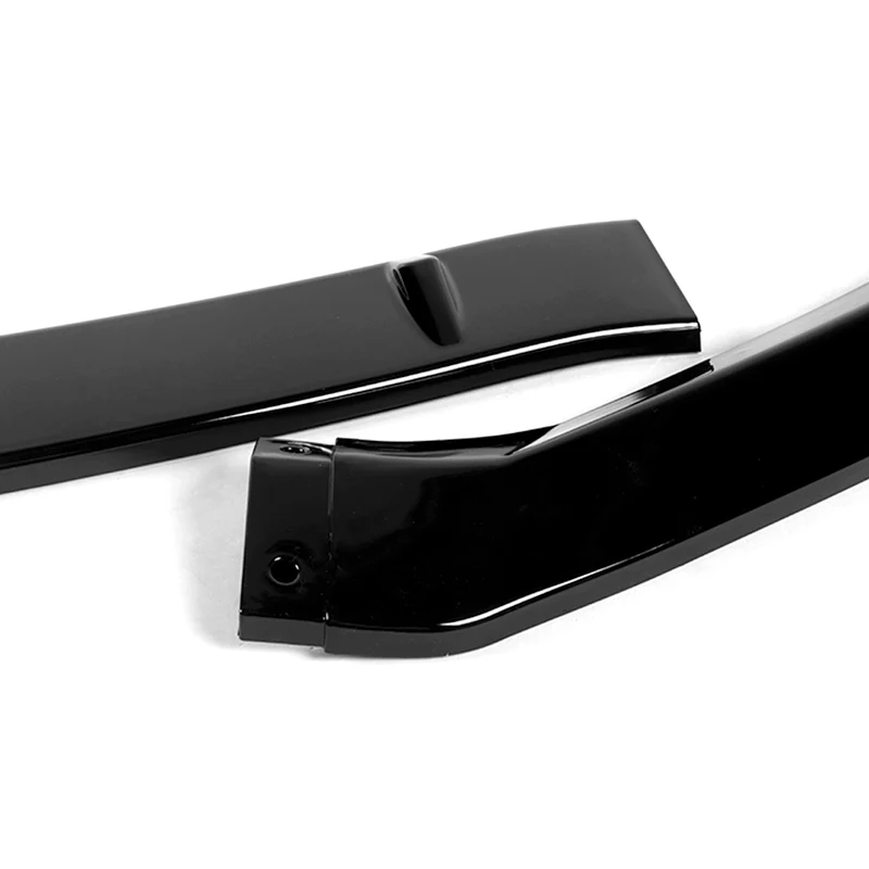 For 2016-2018 Nissan Maxima GT-Style Painted Black Front Bumper Body Splitter Spoiler Lip 3PCS - Image 2