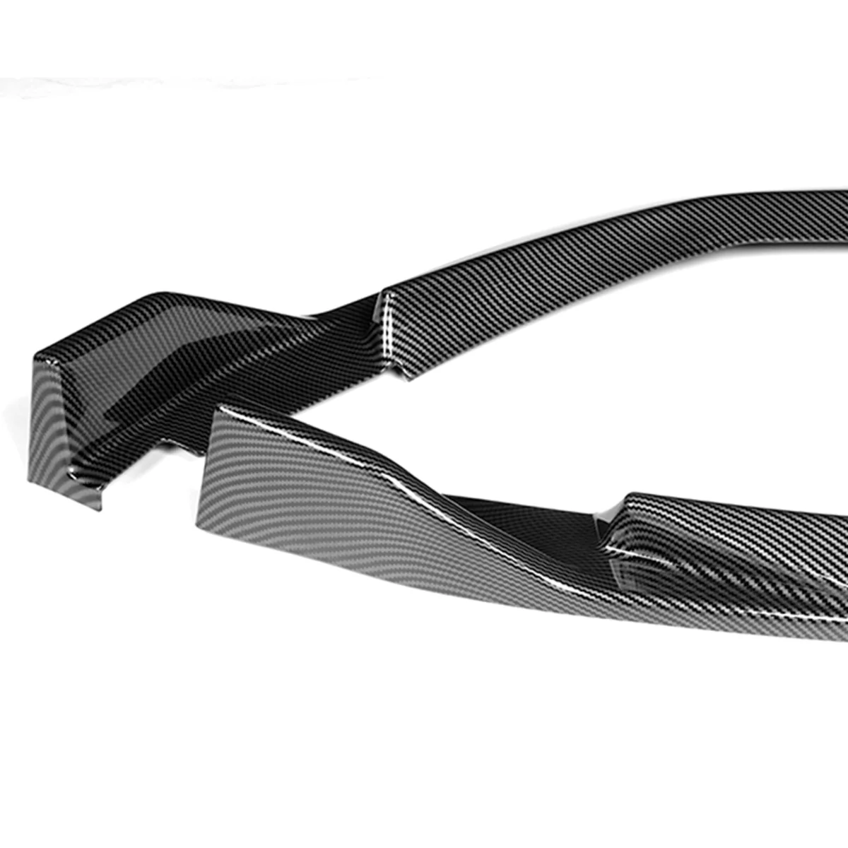 For 2016-2018 Nissan Maxima GT-Style Carbon Look Front Bumper Body Splitter Spoiler Lip 3PCS - Image 4