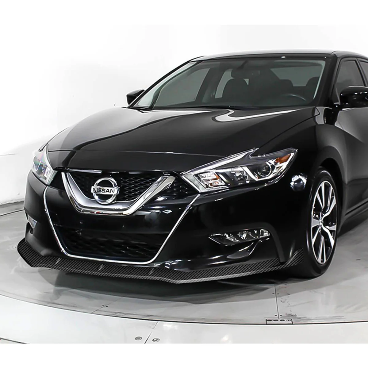 For 2016-2018 Nissan Maxima GT-Style Carbon Look Front Bumper Body Splitter Spoiler Lip 3PCS - Image 5