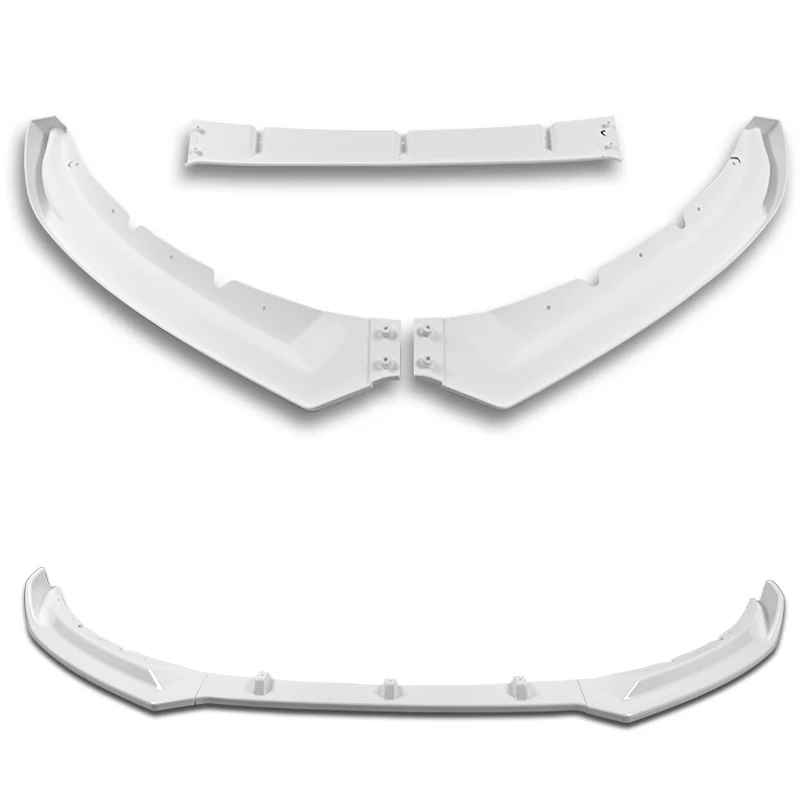 For 2016-2019 Jaguar XE STP-Style Painted White Front Bumper Body Splitter Spoiler Lip 3PCS - Image 4
