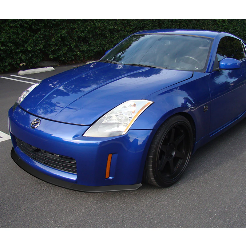 For 2003-2005 Nissan 350Z Z33 CT-Style Matte Black Front Bumper Body Splitter Spoiler Lip 3PCS - Image 5