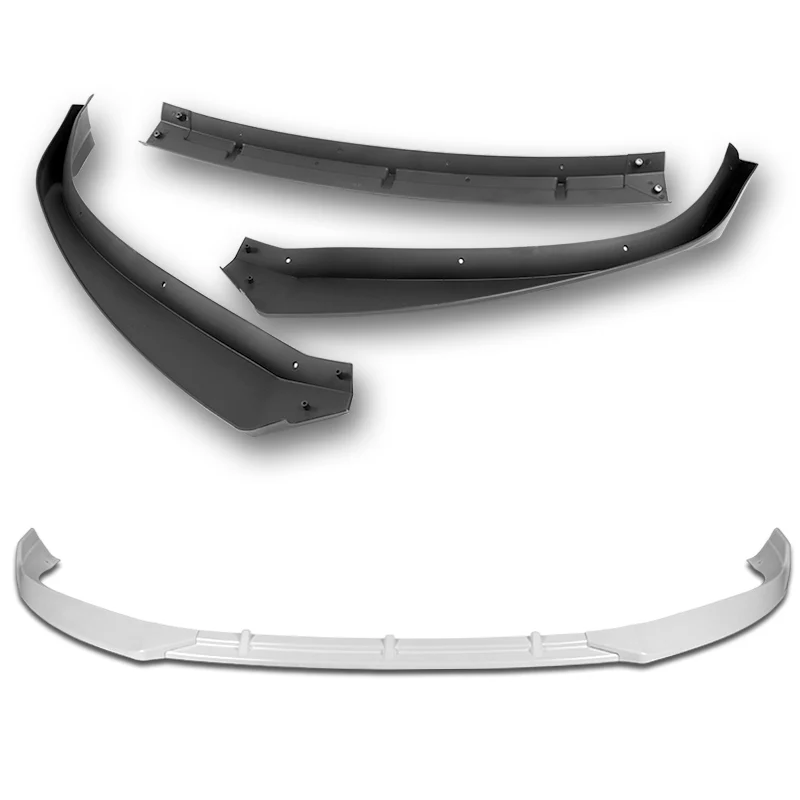 For 2016-2020 Tesla Model S STP-Style Painted White Front Bumper Body Splitter Spoiler Lip 3PCS - Image 4