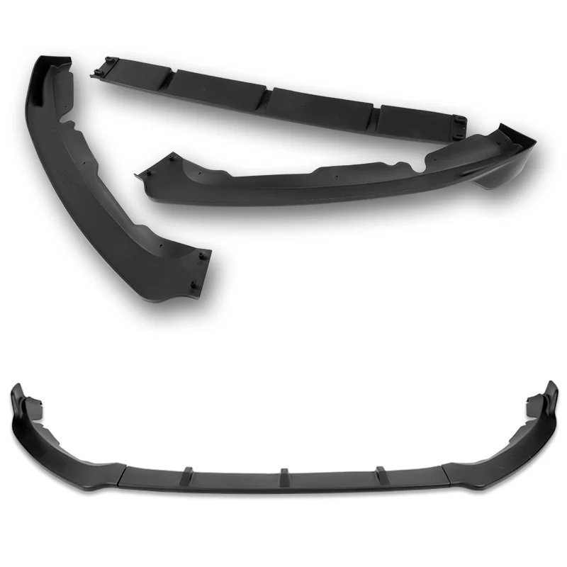 For 2019-2021 Ford Fusion Matte Black Front Bumper Body Splitter Spoiler Lip 3PCS - Image 4