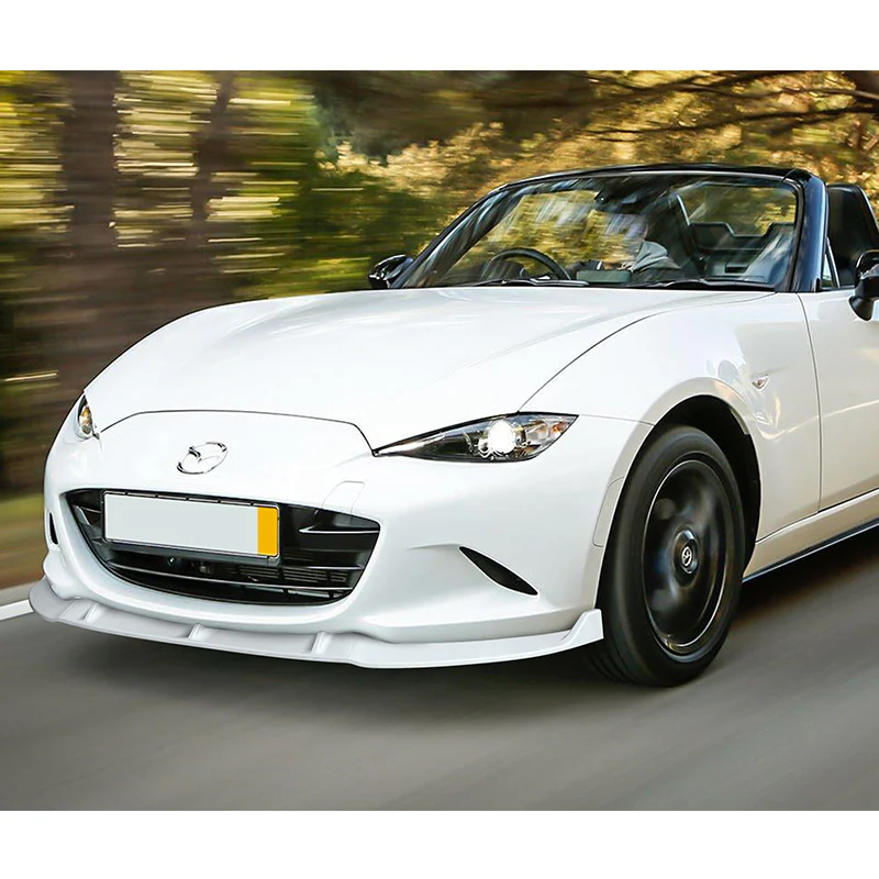 For 2016-2021 Mazda Miata MX-5 MP-Style JDM Painted White Front Bumper Body Splitter Spoiler Lip 3PCS - Image 5