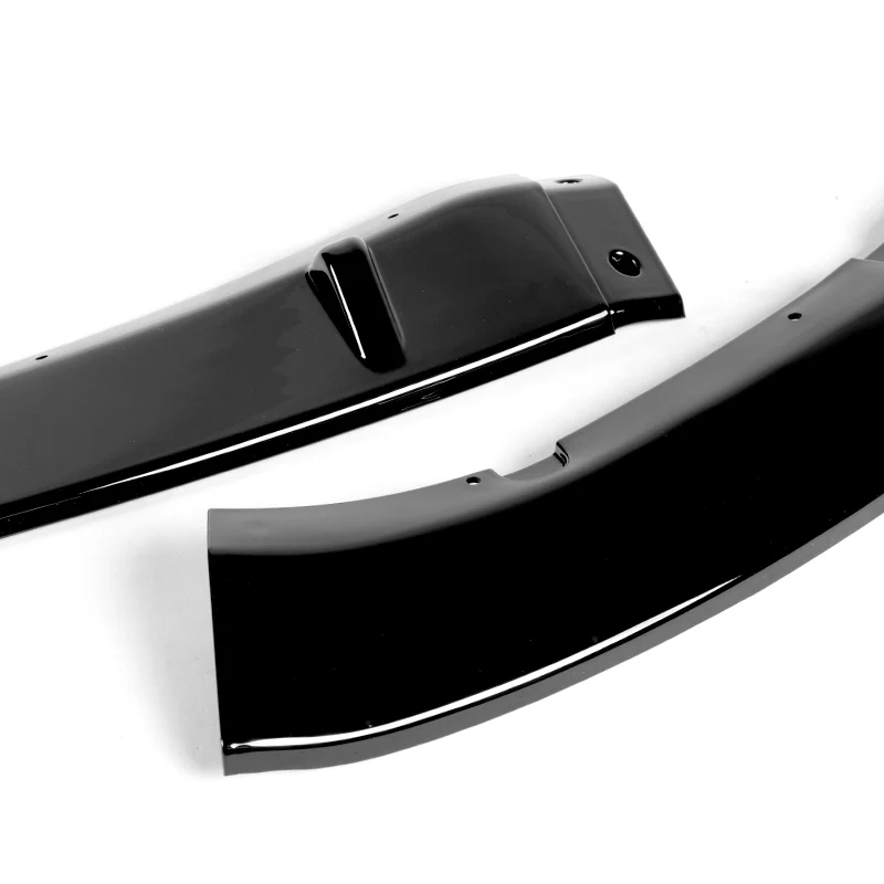 For 2016-2021 Mazda Miata MX-5 MP-Style JDM Painted Black Front Bumper Body Splitter Spoiler Lip 3PCS - Image 2