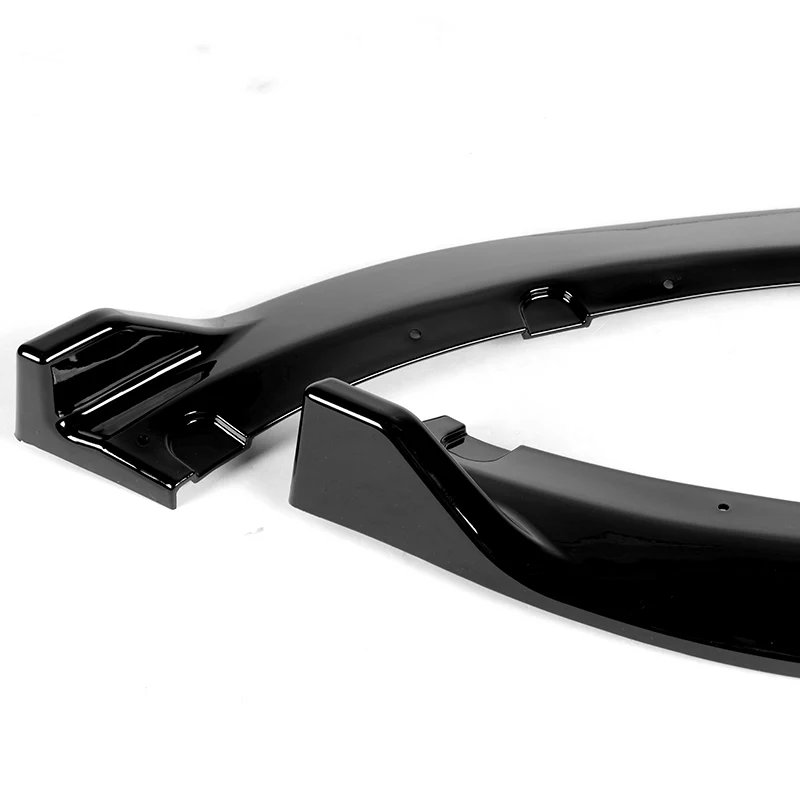 For 2016-2021 Mazda Miata MX-5 MP-Style JDM Painted Black Front Bumper Body Splitter Spoiler Lip 3PCS - Image 3