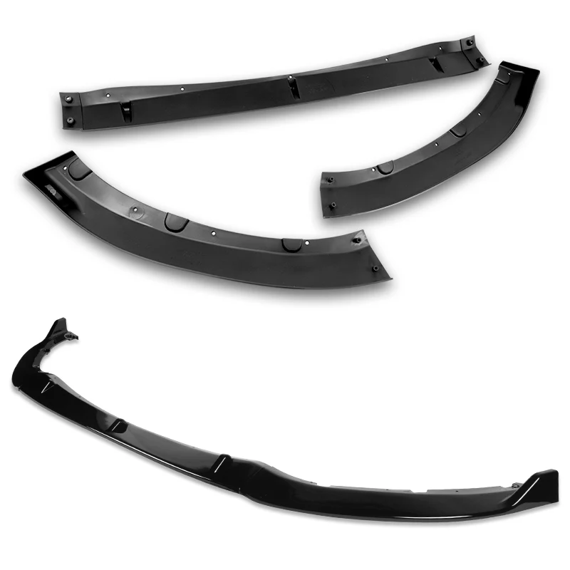 For 2016-2021 Mazda Miata MX-5 MP-Style JDM Painted Black Front Bumper Body Splitter Spoiler Lip 3PCS - Image 4
