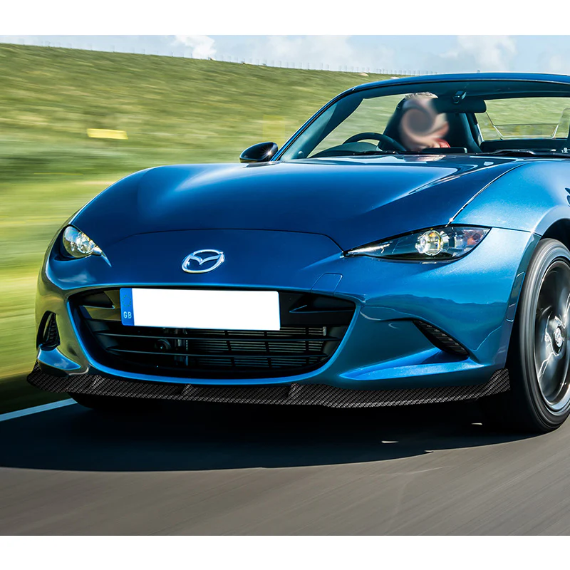 For 2016-2021 Mazda Miata MX-5 MP-Style JDM Carbon Look Front Bumper Body Splitter Spoiler Lip 3PCS - Image 5