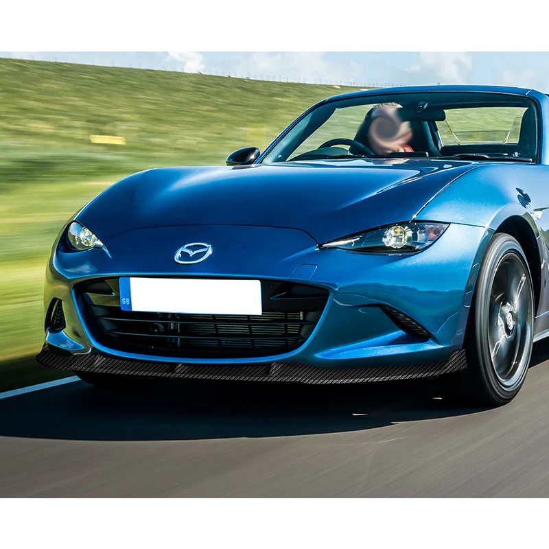For 2016-2021 Mazda Miata MX-5 MP-Style JDM Real Carbon Fiber Front Bumper Body Splitter Spoiler Lip 3PCS - Image 5