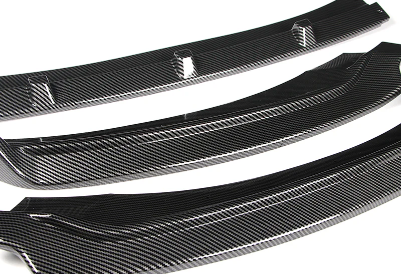 For 2017-2018 Hyundai Elantra Carbon Look Front Bumper Body Splitter Spoiler Lip 3PCS - Image 3