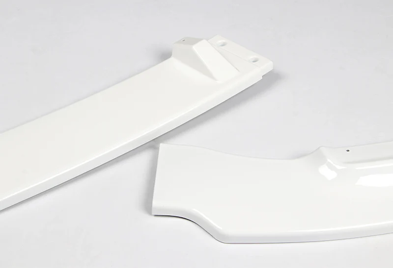 For 2006-2008 Honda Civic 4DR JDM CS-Style Painted White Front Bumper Body Splitter Spoiler Lip 3PCS - Image 3