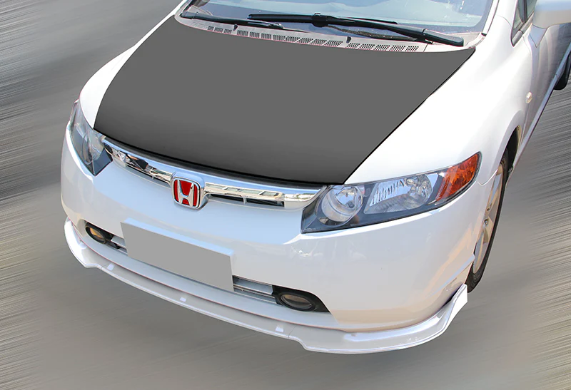 For 2006-2008 Honda Civic 4DR JDM CS-Style Painted White Front Bumper Body Splitter Spoiler Lip 3PCS - Image 5