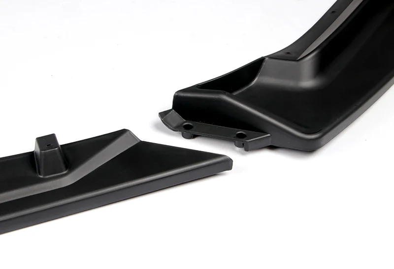 For 2014-2018 Mazda 3 Axela Unpainted Matte Black Front Bumper Body Splitter Spoiler Lip 3PCS - Image 2