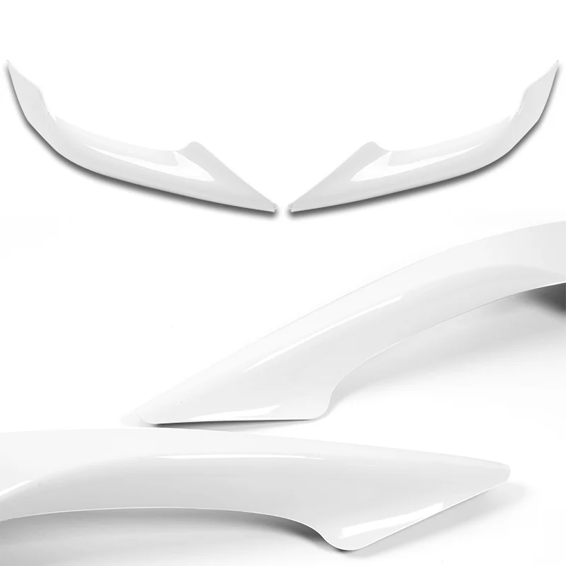 For 2017-2019 Toyota Corolla SE XSE Painted White Front Bumper Body Splitter Spoiler Lip 3PCS - Image 2