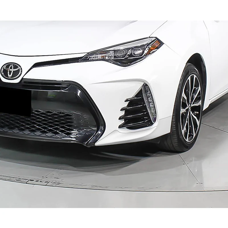 For 2017-2019 Toyota Corolla SE XSE Painted White Front Bumper Body Splitter Spoiler Lip 3PCS - Image 5
