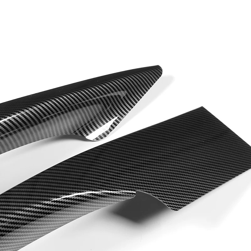 For 2017-2019 Toyota Corolla SE XSE Carbon Look Front Bumper Body Splitter Spoiler Lip 3PCS - Image 3