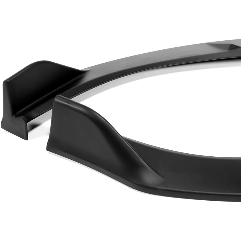 For 2019-2024 Mazda 3 Hatchback 5DR MS-Style Unpainted Matte Black Front Bumper Body Splitter Spoiler Lip 3PCS - Image 3