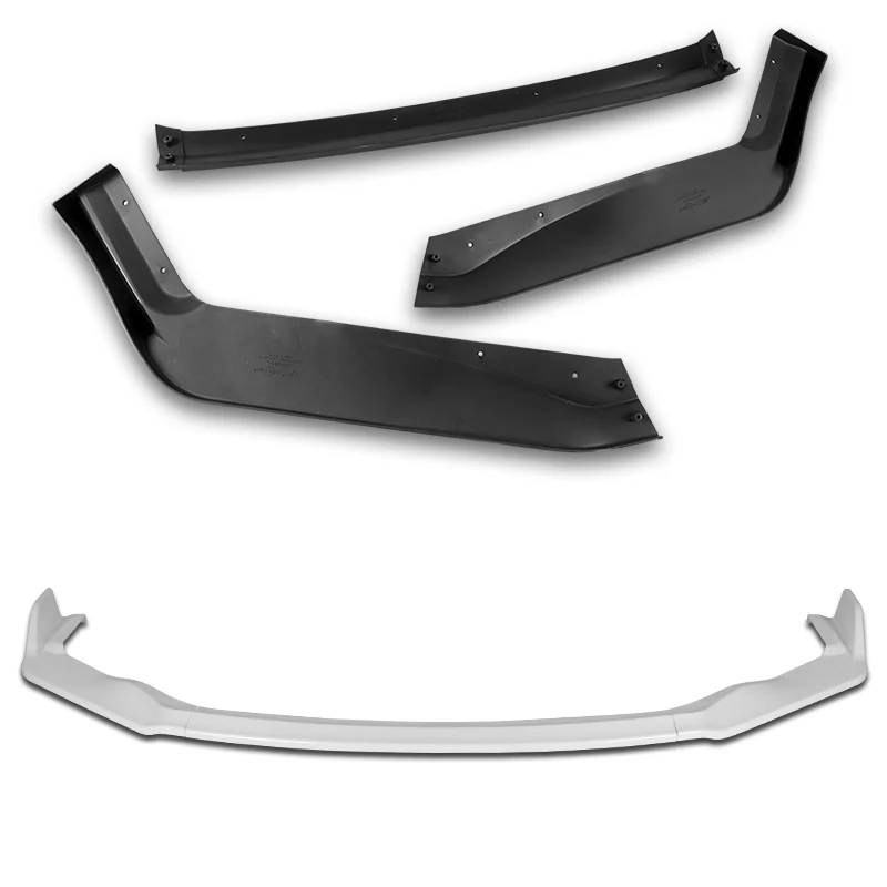 For 2017-2020 Lexus IS-Series AR-Style Painted White Front Bumper Body Splitter Spoiler Lip 3PCS - Image 4