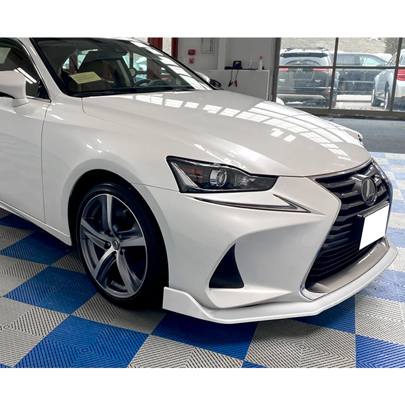 For 2017-2020 Lexus IS-Series AR-Style Painted White Front Bumper Body Splitter Spoiler Lip 3PCS - Image 5
