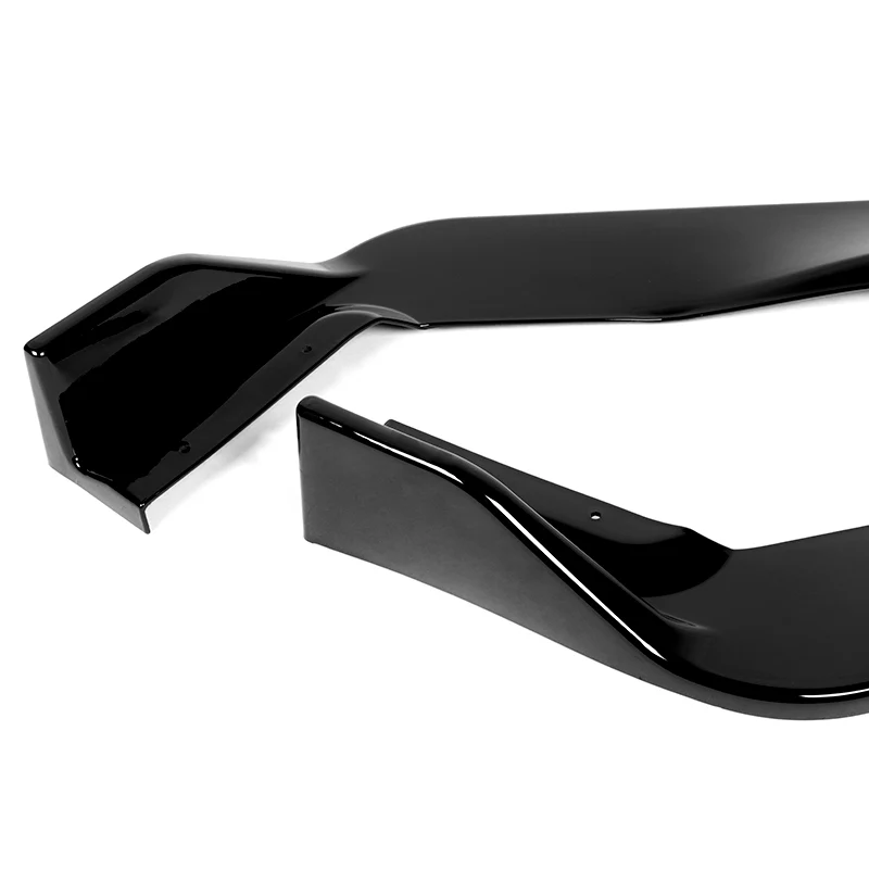 For 2017-2020 Lexus IS-Series AR-Style JDM Painted Black Front Bumper Body Splitter Spoiler Lip 3PCS - Image 2