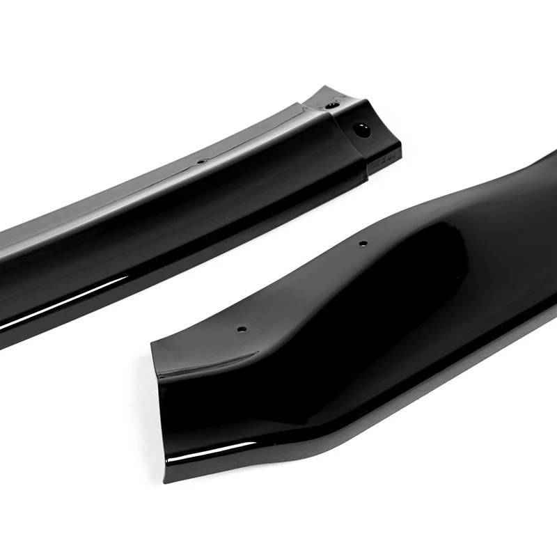 For 2017-2020 Lexus IS-Series AR-Style JDM Painted Black Front Bumper Body Splitter Spoiler Lip 3PCS - Image 3