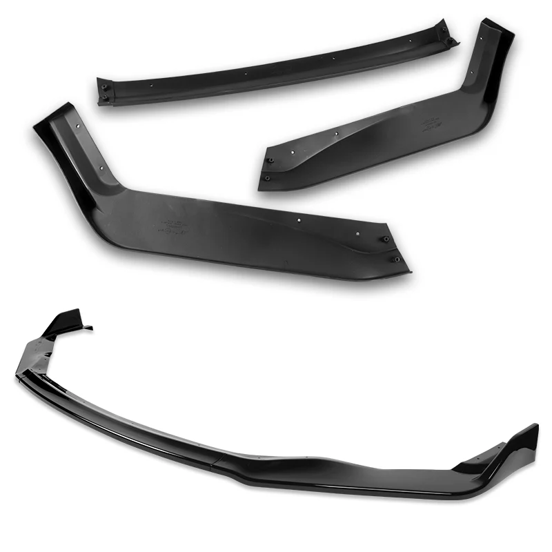 For 2017-2020 Lexus IS-Series AR-Style JDM Painted Black Front Bumper Body Splitter Spoiler Lip 3PCS - Image 4