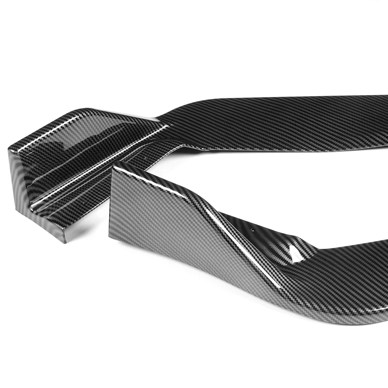 For 2017-2020 Lexus IS-Series AR-Style Carbon Look Front Bumper Body Splitter Spoiler Lip 3PCS - Image 3