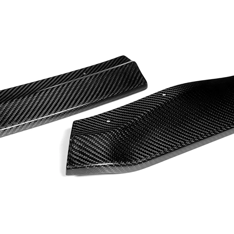 For 2017-2020 Lexus IS-Series AR-Style Real Carbon Fiber Front Bumper Body Splitter Spoiler Lip 3PCS - Image 2