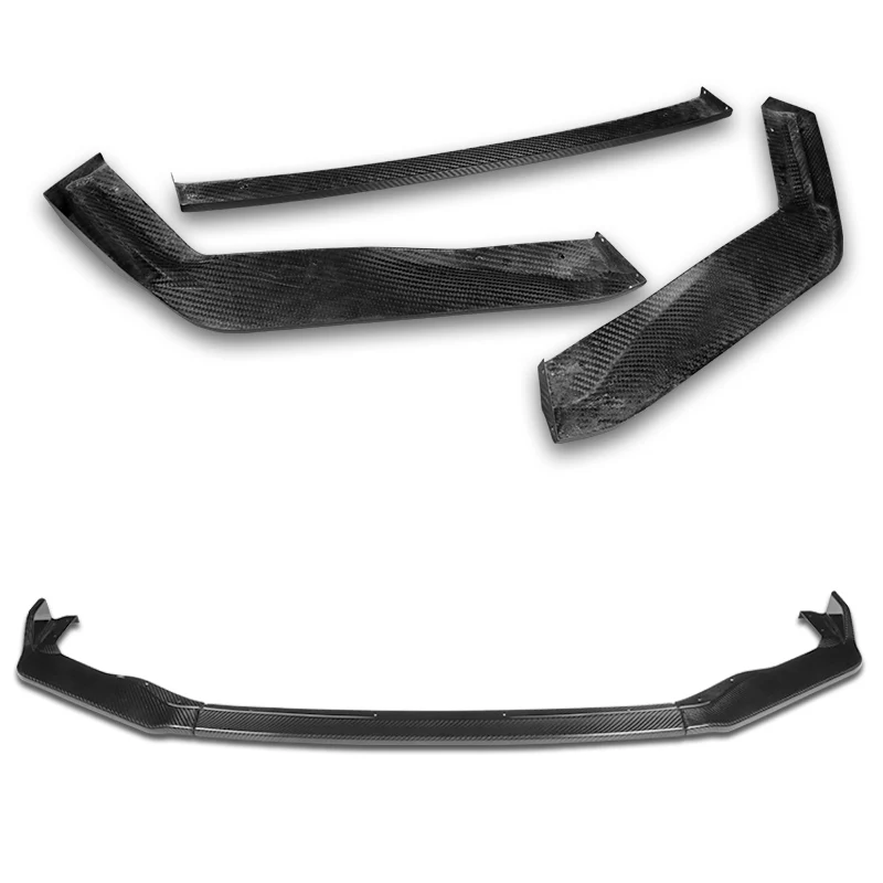 For 2017-2020 Lexus IS-Series AR-Style Real Carbon Fiber Front Bumper Body Splitter Spoiler Lip 3PCS - Image 4
