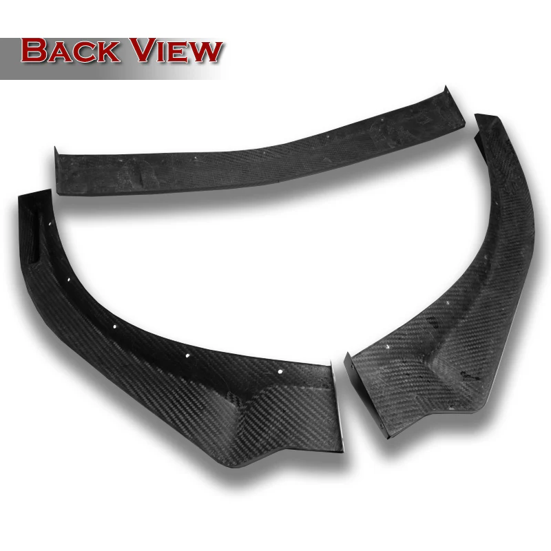 For 2017-2019 Mercedes-Benz CLA250 CLA45 Real Carbon Fiber Front Bumper Body Splitter Spoiler Lip 3PCS - Image 4