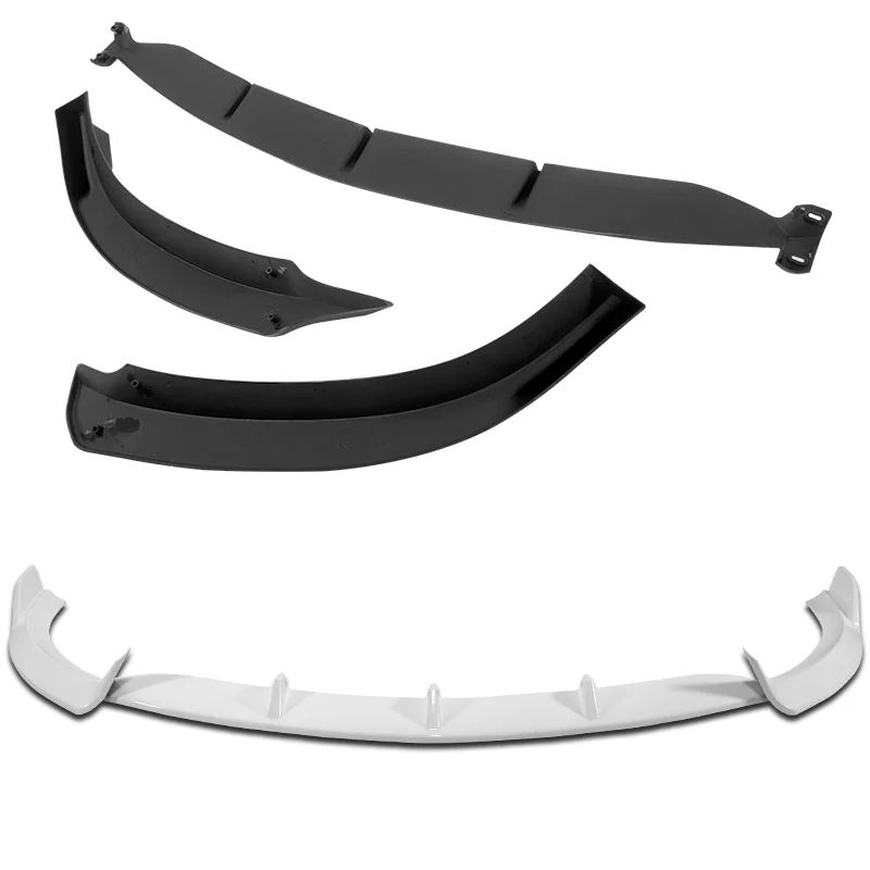 For 2017-2020 Mercedes E-Class W213 Painted White Front Bumper Body Splitter Spoiler Lip 3PCS - Image 4