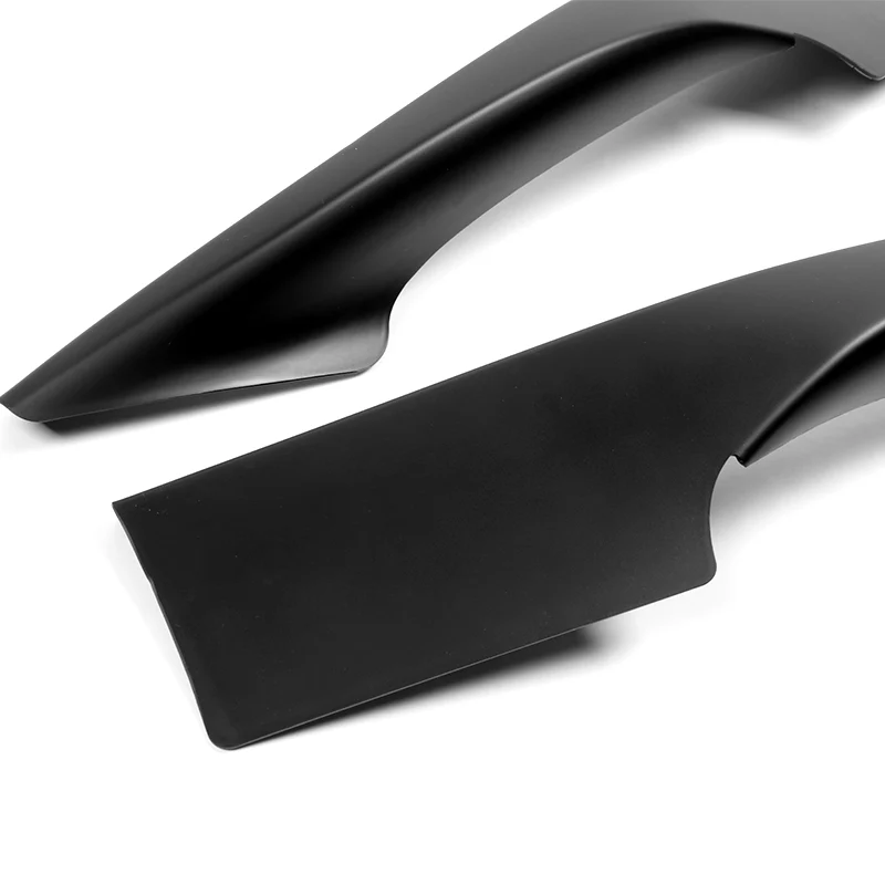 For 2017-2019 Toyota Corolla SE XSE Unpainted Matte Black Front Bumper Body Splitter Spoiler Lip 3PCS - Image 2