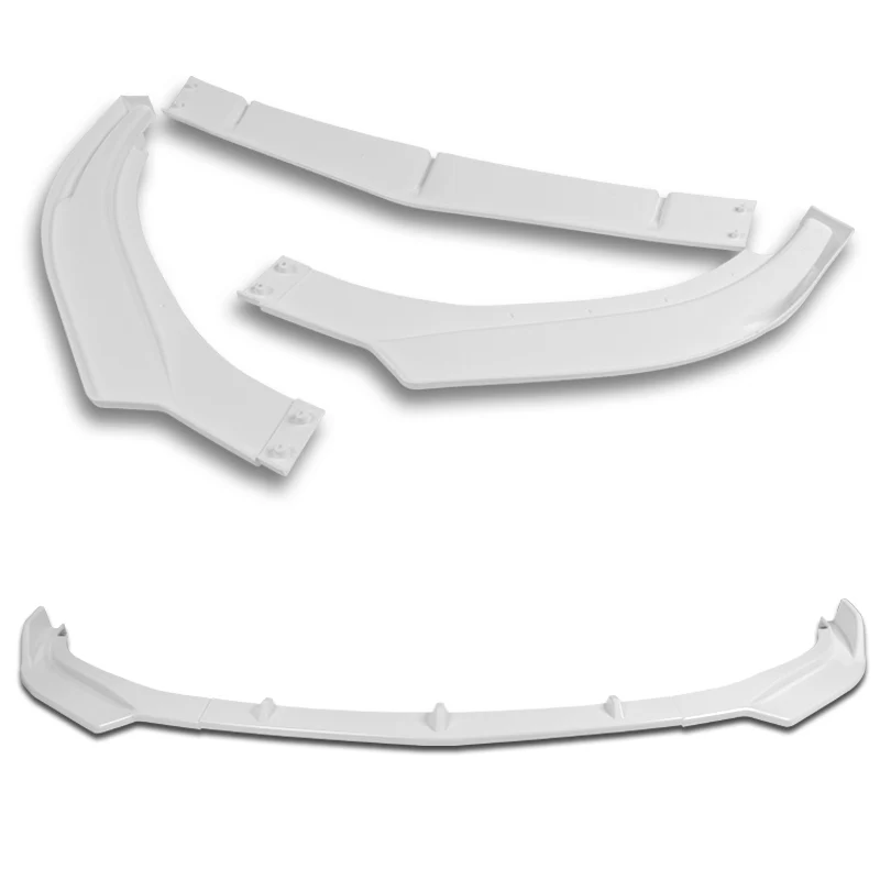 For 2017-2021 Alfa Romeo Giulia Painted White Front Bumper Body Kit Spoiler Lip 3PCS - Image 4
