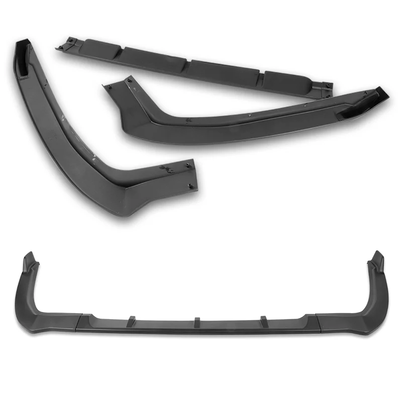 For 2019-2021 Toyota Avalon STP-Style Matte Black Front Bumper Body Splitter Spoiler Lip 3PCS - Image 3