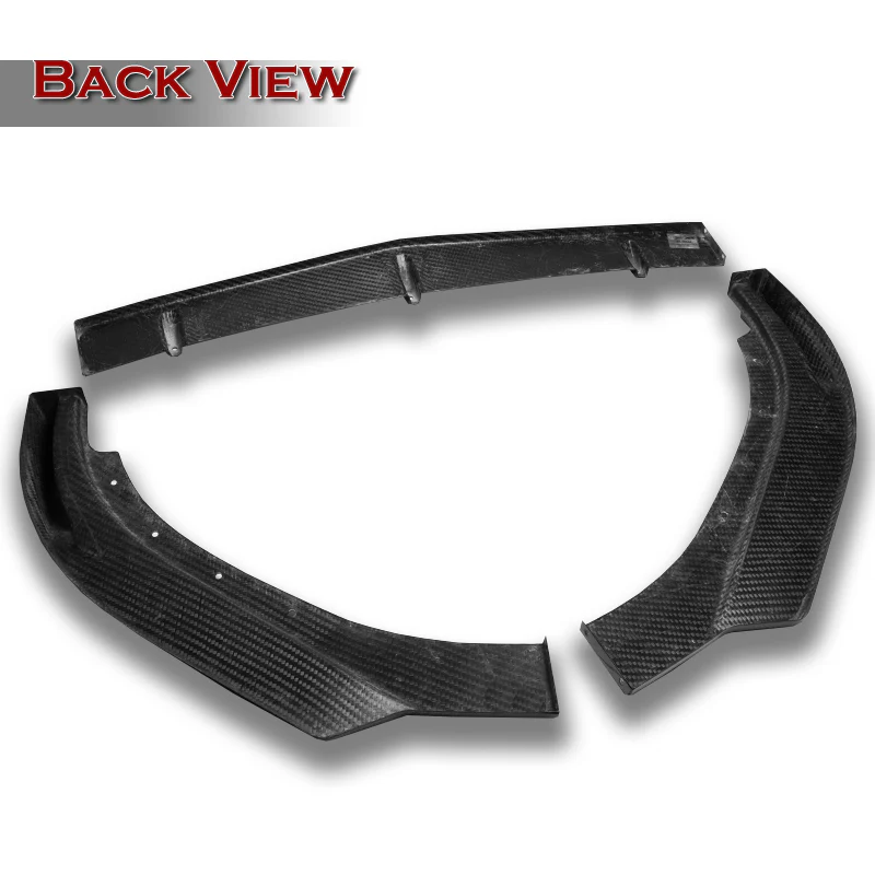 For 2017-2021 Alfa Romeo Giulia Carbon Fiber Front Bumper Body Kit Spoiler Lip 3PCS - Image 3