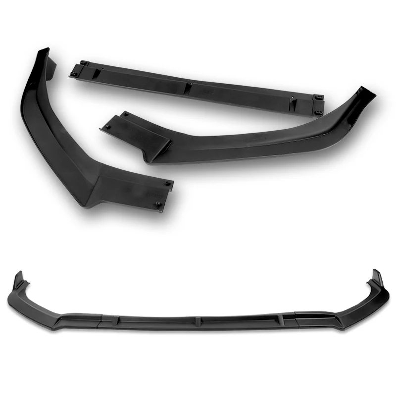For 2018-2020 Toyota Sienna Black MP-Style Front Bumper Body Splitter Spoiler Lip 3PCS - Image 4