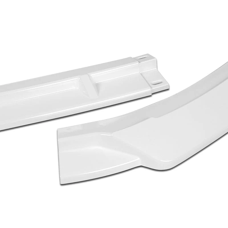 For 2017-2022 Hyundai IONIQ STP-Style Painted White 3-Piece Front Bumper Body Spoiler Splitter Lip Kit with Windshield Banner Combo - Image 7