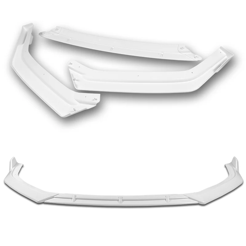 For 2018-2019 Hyundai Sonata Painted White Front Bumper Body Splitter Spoiler Lip 3PCS - Image 3