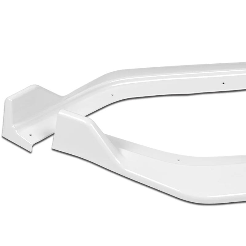 For 2018-2019 Hyundai Sonata Painted White Front Bumper Body Splitter Spoiler Lip 3PCS - Image 4