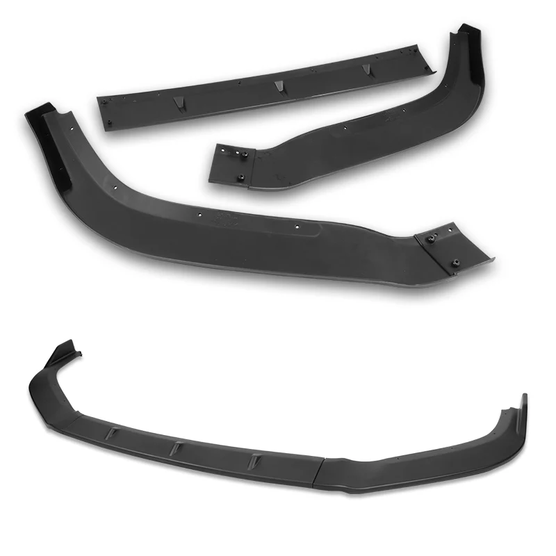 For 2013-2015 Nissan Altima Sedan Matte Black Front Bumper Body Splitter Spoiler Lip 3PCS - Image 3