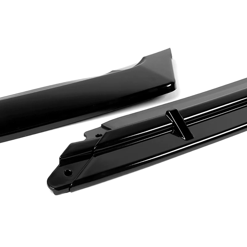 For 2018-2019 Hyundai Sonata Painted Black Front Bumper Body Splitter Spoiler Lip 3PCS - Image 2