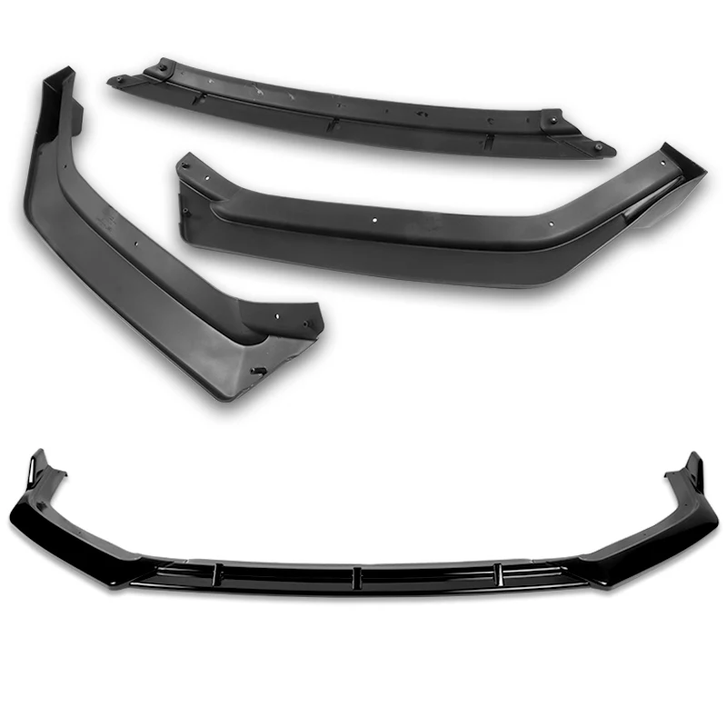 For 2018-2019 Hyundai Sonata Painted Black Front Bumper Body Splitter Spoiler Lip 3PCS - Image 3
