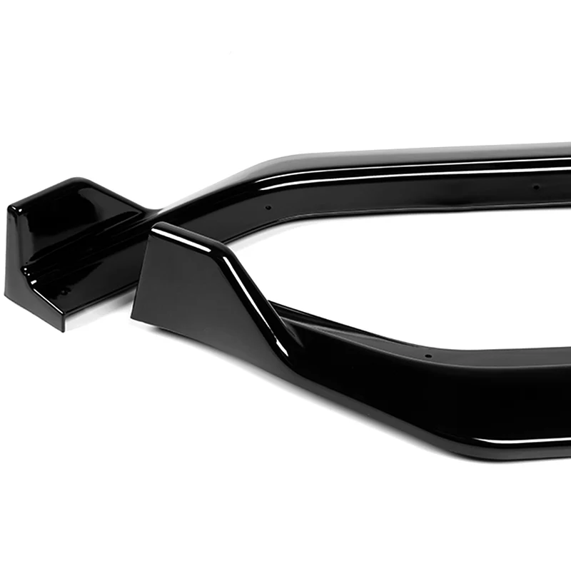 For 2018-2019 Hyundai Sonata Painted Black Front Bumper Body Splitter Spoiler Lip 3PCS - Image 4