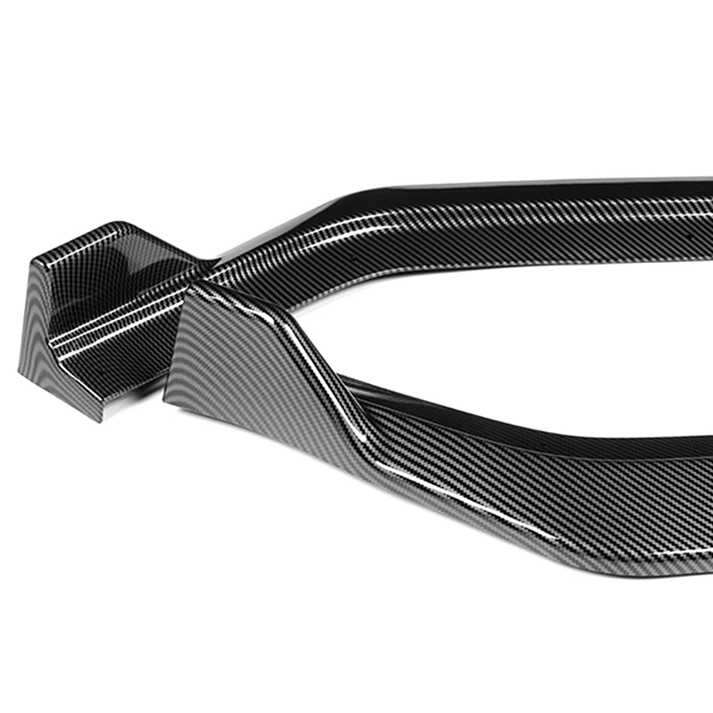 For 2018-2019 Hyundai Sonata Carbon Look Front Bumper Body Splitter Spoiler Lip 3PCS - Image 4