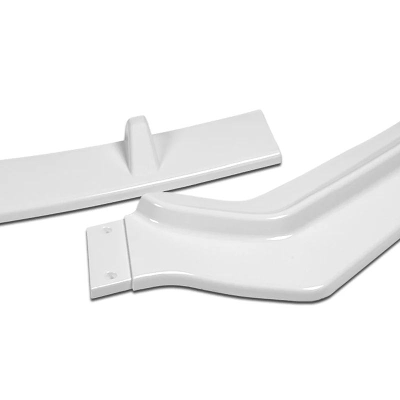 For 2018-2020 Acura TLX STP-Style Painted White Front Bumper Body Splitter Spoiler Lip 3PCS - Image 2